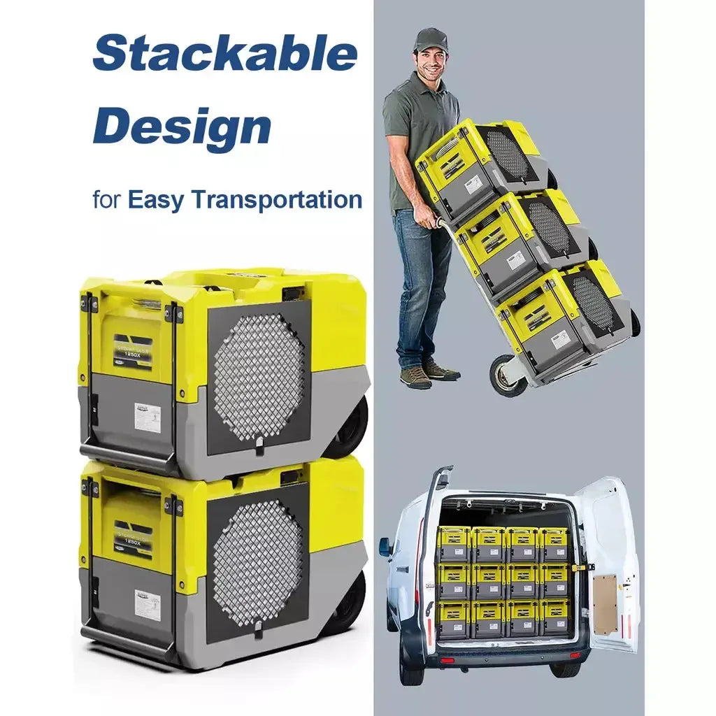AlorAir Storm SLGR 1250X Smart Industrial Dehumidifier, 125 PPD - Storm-SLGR-1250X-Yellow  Mini Split Systems Direct