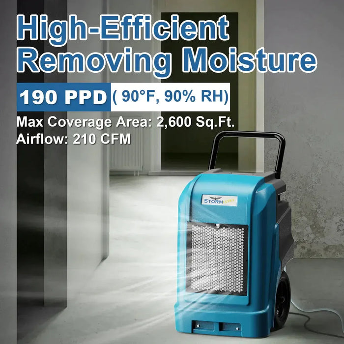 AlorAir Storm Ultra New 190 PPD Commercial Portable LGR Dehumidifier with APP Control - STORM-ULTRA-BLUE-STORM-ULTRA-GREEN-STORM-ULTRA-YELLOW-STORM-ULTRA-RED  Mini Split Systems Direct