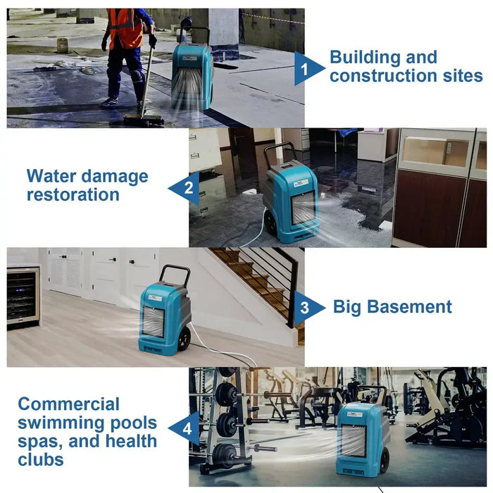 AlorAir Storm Ultra New 190 PPD Commercial Portable LGR Dehumidifier with APP Control - STORM-ULTRA-BLUE-STORM-ULTRA-GREEN-STORM-ULTRA-YELLOW-STORM-ULTRA-RED  Mini Split Systems Direct
