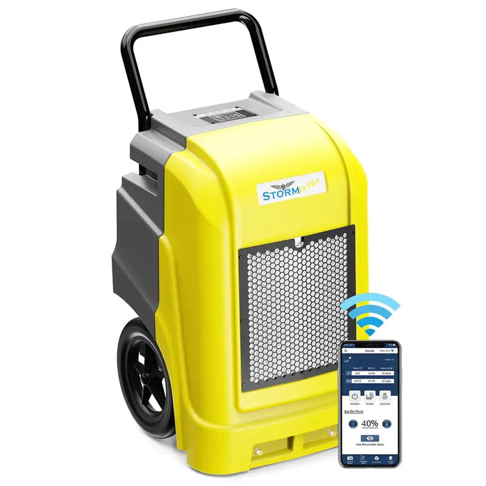 AlorAir Storm Ultra New 190 PPD Commercial Portable LGR Dehumidifier with APP Control - STORM-ULTRA-BLUE-STORM-ULTRA-GREEN-STORM-ULTRA-YELLOW-STORM-ULTRA-RED  Mini Split Systems Direct