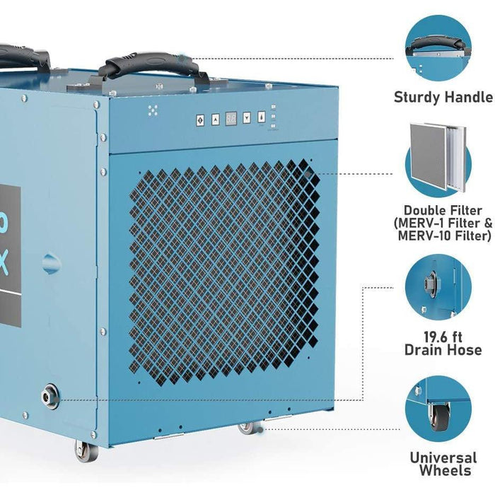AlorAir Uni-P Dry Pro 120X Portable Commercial Dehumidifier | Moisture Removal Rate 120 Pints Per Day - B08D66N9C7  Mini Split Systems Direct