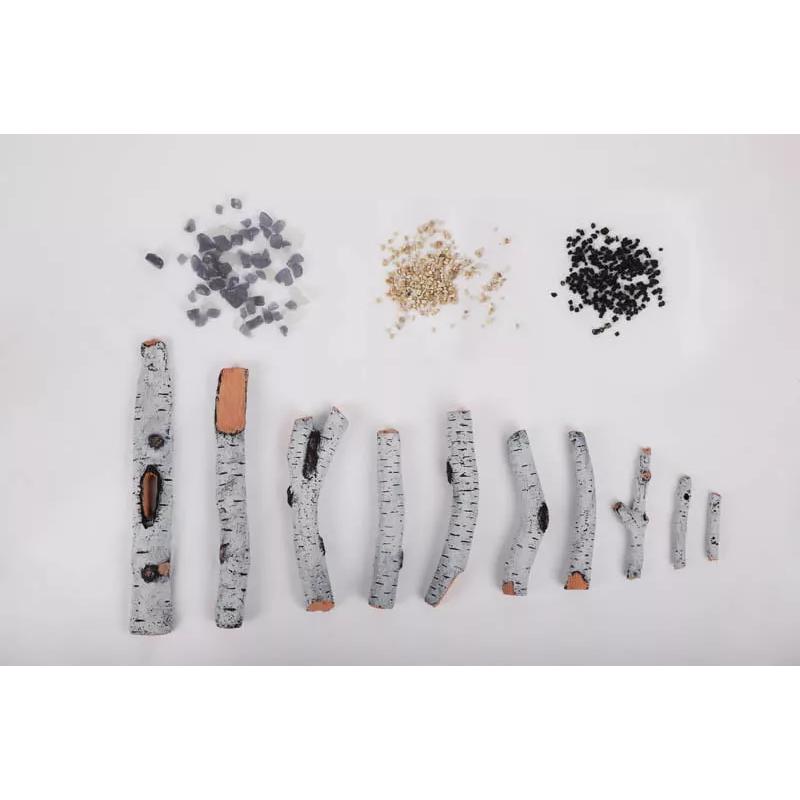 Amantii 10 Piece Birch Log set