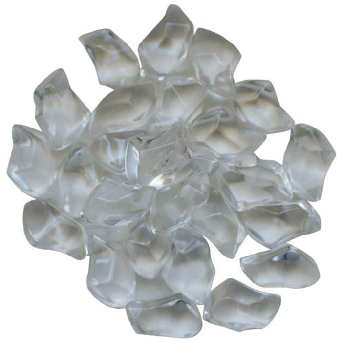 Amantii / Sierra Flame Fire Glass Media – “Clear” – Gem – AMSF-GLASS-06 - AMSF-GLASS-06  Mini Split Systems Direct