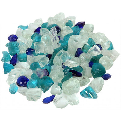 Amantii / Sierra Flame Fire Glass Media – “Ocean Blue” Small Bead – AMSF-GLASS-16 - AMSF-GLASS-16  Mini Split Systems Direct
