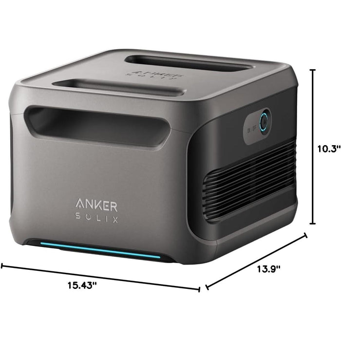 Anker SOLIX BP3800 Expansion Battery, 3840Wh LiFePO4 Battery with 10-Year Lifespan, for SOLIX F3800 Series, for Home Use, RV, and Emergencies - B0CGGQPV11  Mini Split Systems Direct