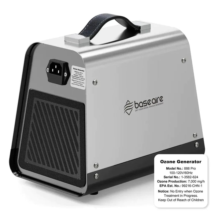 BaseAire 888 Pro 7000 mgh Ozone Generator Digital O3 Machine Home X002Z5T2ZD - X002Z5T2ZD  Mini Split Systems Direct