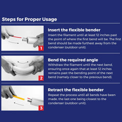 BendAid™ Flexible Easy Bender Kit for Split System Copper Linesets - 13 Ft.