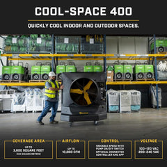 Big Ass Fans Cool Space 400 Evaporative Cooler - 36 Inch Diameter - COOL-SPACE-400  Mini Split Systems Direct
