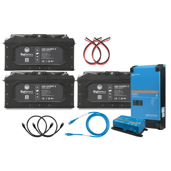 BigBattery 24V 3X HUSKY 2 KIT – Victron - K0702  Mini Split Systems Direct
