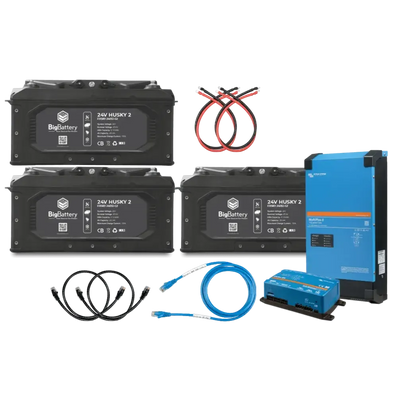 BigBattery 24V 3X HUSKY 2 KIT – Victron - K0702  Mini Split Systems Direct
