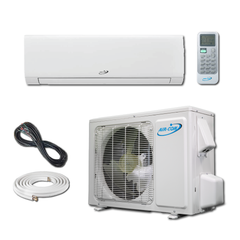 Air-Con Blue Hyper 18000 BTU 21 SEER Hyper Heat Mini Split Air Conditioner 15ft Lineset & Wiring