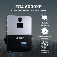 Complete Off-Grid Solar Kit EG4 6000XP | 12000W Output | 48V 120/240V Split Phase + 12800 Watts of Solar PV [KIT-E0009]