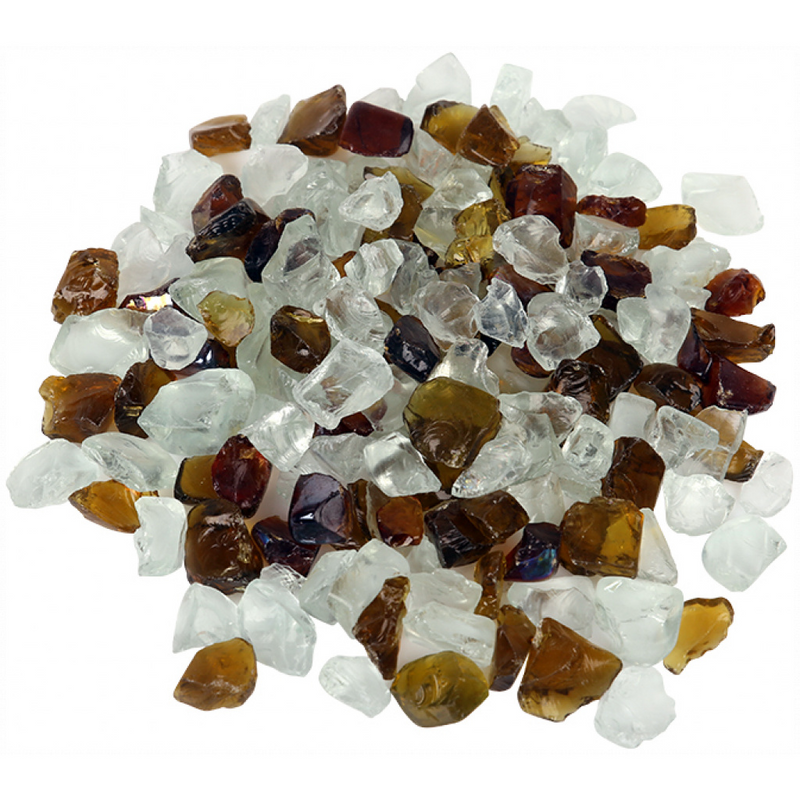 Amantii / Sierra Flame Fire Glass Media – “Canyon Brown” Fireglass – AMSF-GLASS-15