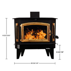 Buck Stove Model 91 Catalytic Wood Stove | EPA Certified | Heats Up to 3,200 Sq Ft | Made in USA - FP 91-FP 91G-FP 91P  Mini Split Systems Direct