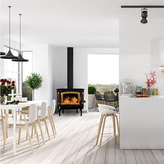 Buck Stove Model 91 Catalytic Wood Stove | EPA Certified | Heats Up to 3,200 Sq Ft | Made in USA - FP 91-FP 91G-FP 91P  Mini Split Systems Direct