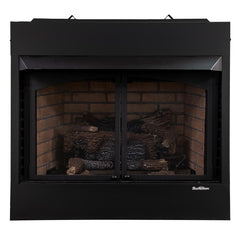 Buck Stove NV ZCBBXL-OLP Vent-Free Propane Fireplace System | 36" Zero-Clearance | EmberVision 100 Logs | Blower & Remote Included - NV ZCBBXL-OLP  Mini Split Systems Direct