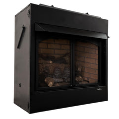 Buck Stove NV ZCBBXL-OLP Vent-Free Propane Fireplace System | 36" Zero-Clearance | EmberVision 100 Logs | Blower & Remote Included - NV ZCBBXL-OLP  Mini Split Systems Direct