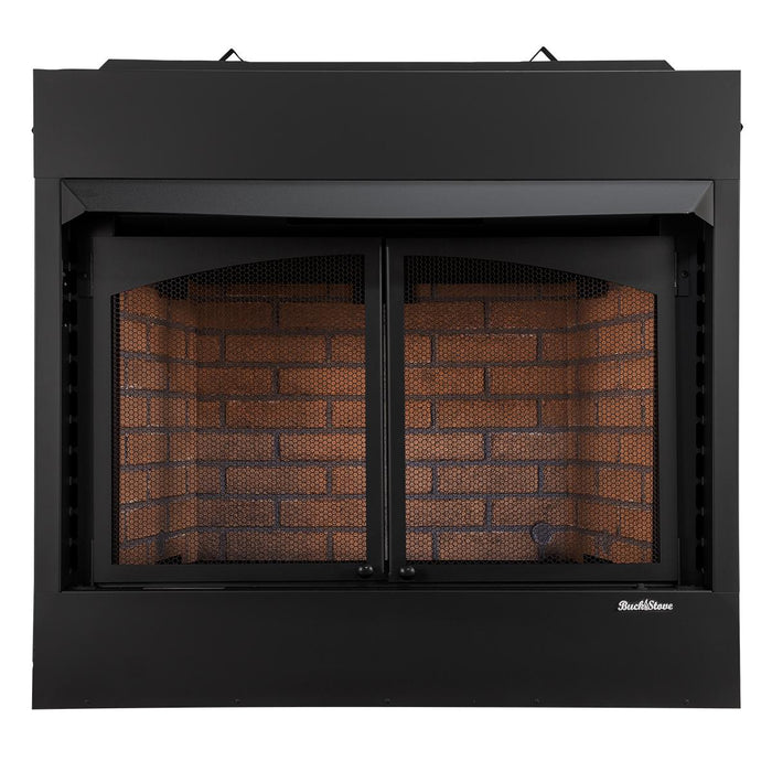 Buck Stove ZCBB Vent-Free Firebox Enclosure | Natural Gas | 36-Inch Zero-Clearance Fireplace Box | Up to 40,000 BTU - NV ZCBB  Mini Split Systems Direct