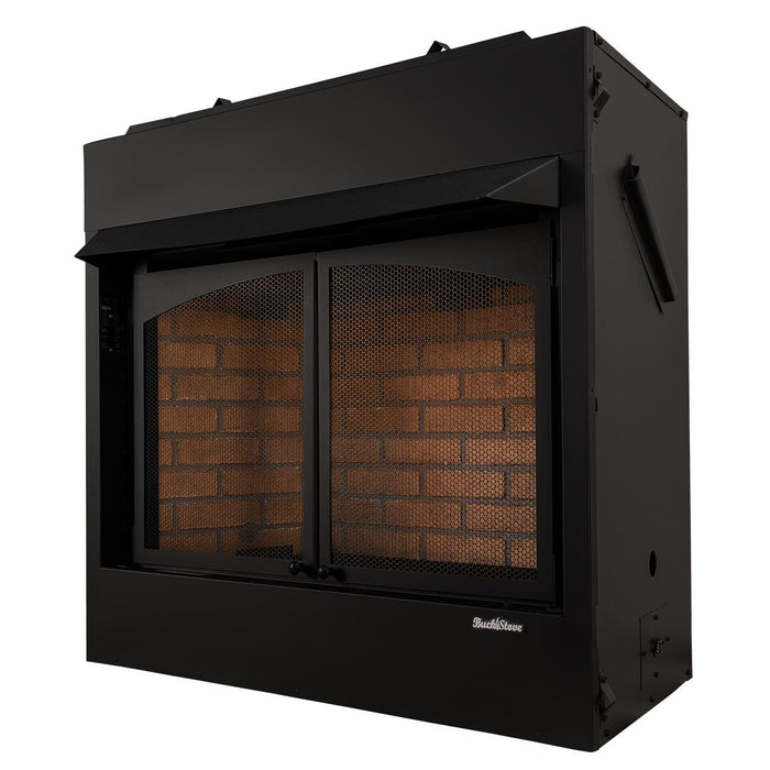 Buck Stove ZCBB Vent-Free Firebox Enclosure | Natural Gas | 36-Inch Zero-Clearance Fireplace Box | Up to 40,000 BTU - NV ZCBB  Mini Split Systems Direct