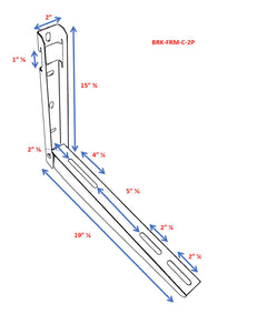 Pioneer® Folding Mounting Bracket for Mini Split Unit with Leveler