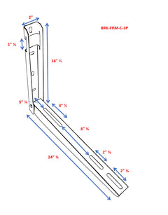 Pioneer® Folding Mounting Bracket for Mini Split Unit with Leveler