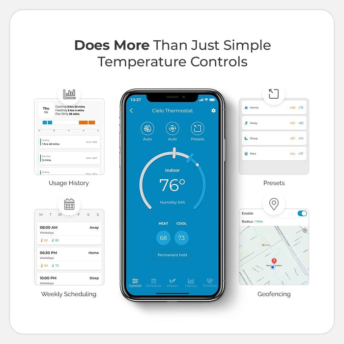 Cielo Smart Thermostat - CT101WA  Mini Split Systems Direct