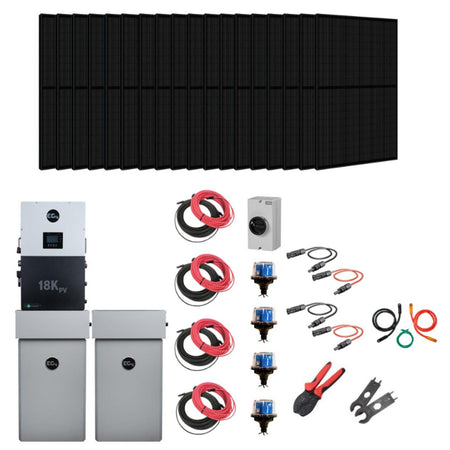Complete Hybrid Solar Kit - EG4 PowerPro ESS | 12 kW AC Output | Up To 45 kWh Battery Backup [Kit-E0007] - KIT-E0007-28-1-1-KIT-E0007-28-1-2-KIT-E0007-28-2-1-KIT-E0007-28-2-2-KIT-E0007-28-3-1  Mini Split Systems Direct