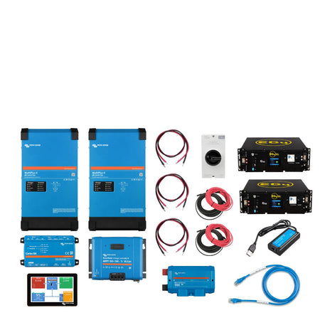 Complete Mobile Solar Kit for 30 Amp RVs - 120/240V Output / 48VDC 2,000W of Solar PV [Kit-V0002] - KIT-V0002-LL-ECO-KIT-V0002-3X-NO-KIT-V0002-LP2-ECO-KIT-V0002-LP2-3X-NO  Mini Split Systems Direct
