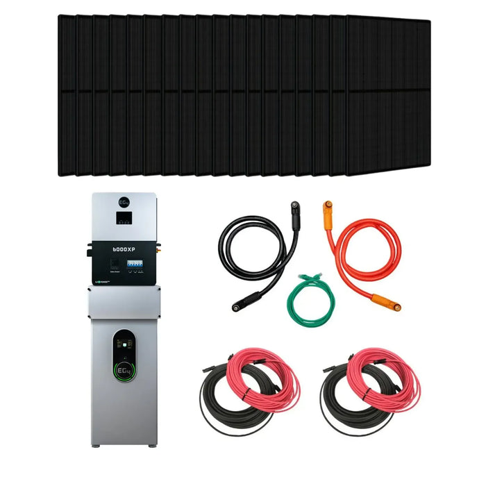 Complete Off-Grid Solar Kit EG4 6000XP | 8000W PV Input | 6000W Output | 48V 280Ah | 14.3kWh | WallMount Indoor Battery + Up To 7200W PV Solar - KIT-E0013-18-KIT-E0013-18-1-KIT-E0013-16-KIT-E0013-NO  Mini Split Systems Direct