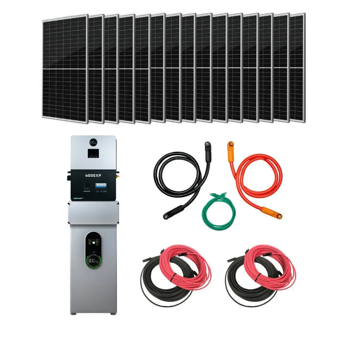 Complete Off-Grid Solar Kit EG4 6000XP | 8000W PV Input | 6000W Output | 48V 280Ah | 14.3kWh | WallMount Indoor Battery + Up To 7200W PV Solar - KIT-E0013-18-KIT-E0013-18-1-KIT-E0013-16-KIT-E0013-NO  Mini Split Systems Direct