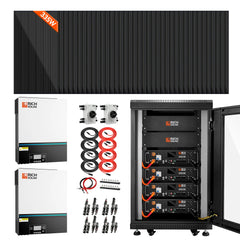 Rich Solar Complete Off-Grid Solar Kit | 13,000W 120/240V Output | 48VDC