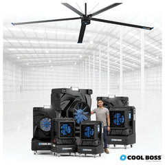 Cool Boss™ CB-20HVLS HVLS Industrial Ceiling Fan - 20 ft. - 5150237  Mini Split Systems Direct