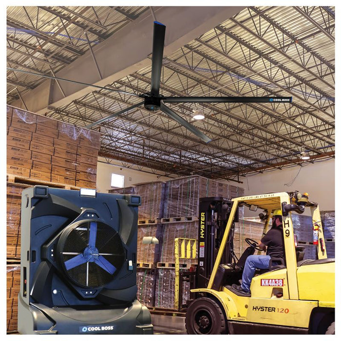 Cool Boss™ CB-24HVLS HVLS Industrial Ceiling Fan - 24 ft. - 5150238  Mini Split Systems Direct