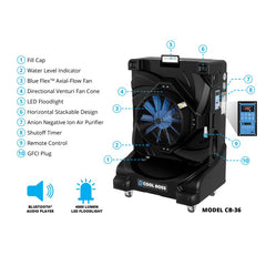 Cool Boss™ CB-36 Portable Evaporative Cooler
