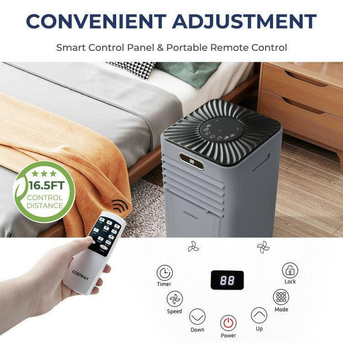 Costway 10000 BTU 4-in-1 Portable Air Conditioner with Dehumidifier and Fan Mode - FP10120US-GR-FP10120US-WH-FP10120US-DB  Mini Split Systems Direct