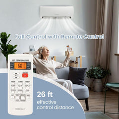 Costway 12000 BTU 21 SEER2 208-230V Ductless Mini Split Air Conditioner and Heater - 58193724  Mini Split Systems Direct