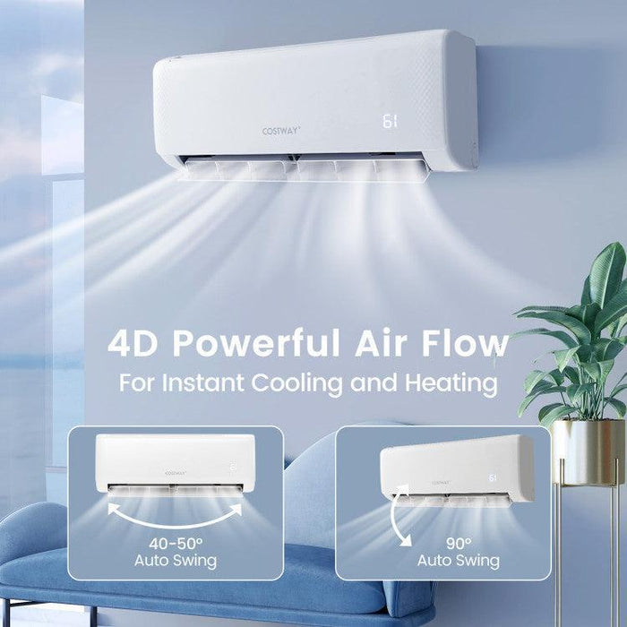 Costway 17000 BTU 21 SEER2 208-230V Ductless Mini Split Air Conditioner and Heater - 29843657  Mini Split Systems Direct