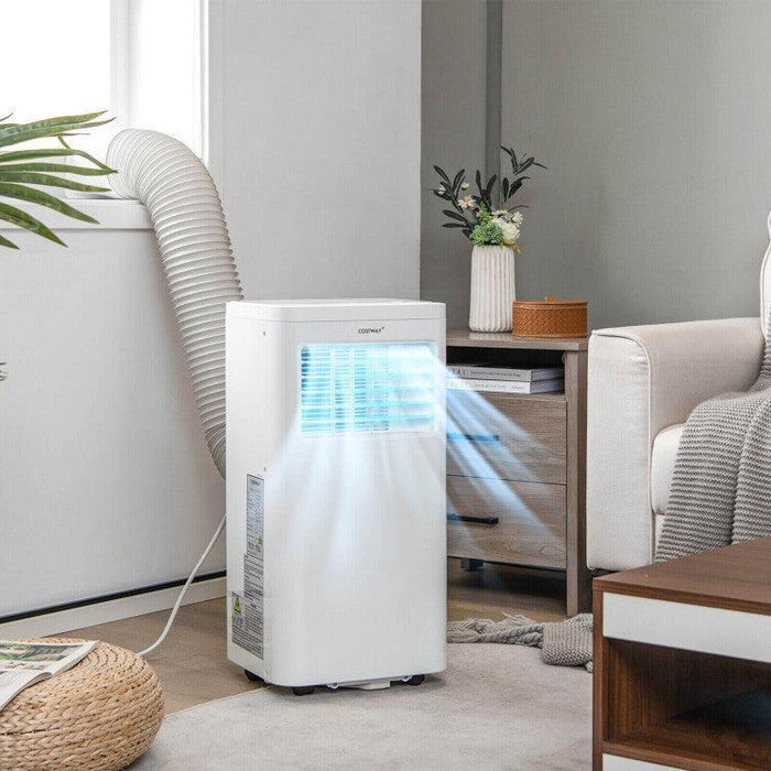 Costway 5000/6000 BTU(SACC) Portable Air Conditioner Cools 250 Sq.Ft - FP10233US-WH-FP10270US-WH  Mini Split Systems Direct