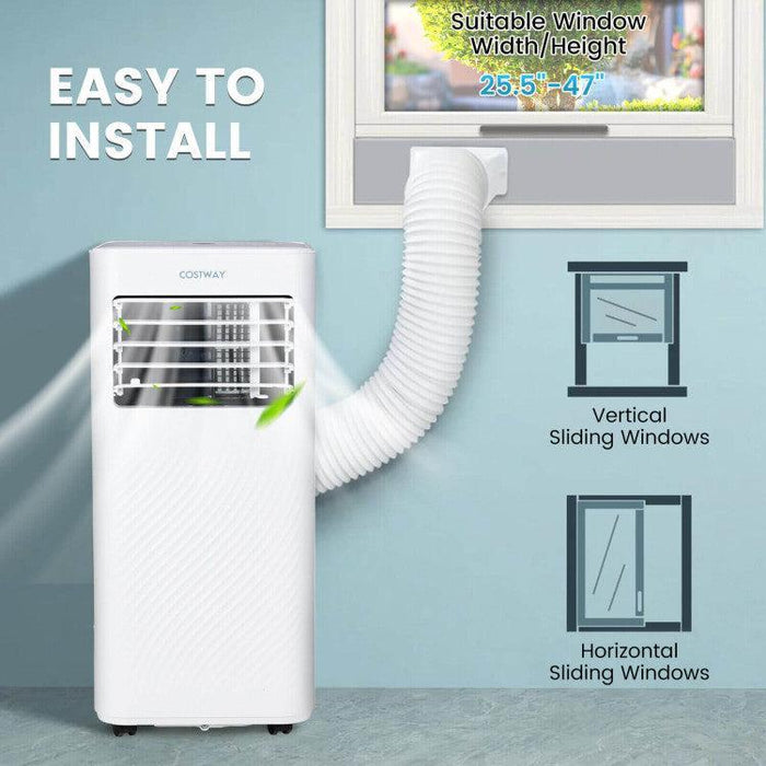 Costway 8000 BTU(Ashrae) Portable Air Conditioner Cools 250 Sq.Ft with Timer - 28795643  Mini Split Systems Direct