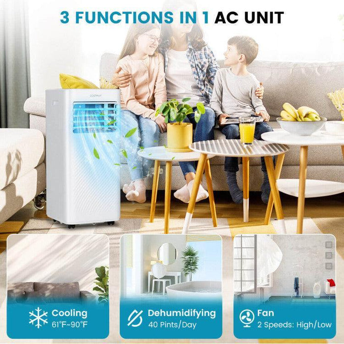 Costway 8000 BTU(Ashrae) Portable Air Conditioner Cools 250 Sq.Ft with Timer - 28795643  Mini Split Systems Direct
