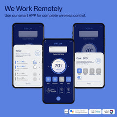 DELLA 12000 BTU Mini Split AC with Alexa, 19 SEER2, 550 Sq Ft Cooling - 048-TL-12K2V-19S-I+O  Mini Split Systems Direct