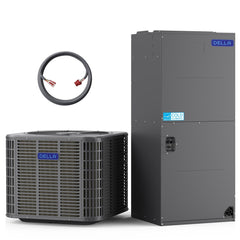 DELLA 2.83 Ton 34,000 BTU 19 SEER2 Central Ducted Two-Stage Inverter Heat Pump Split System - Multi-Position - R-454B - T-36K-I+O  Mini Split Systems Direct
