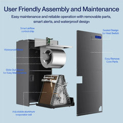 DELLA 2 Ton 24,000 BTU 18 SEER2 Central Ducted Two-Stage Inverter Heat Pump Split System - Multi-Position - R-454B - T-24K-I+O  Mini Split Systems Direct