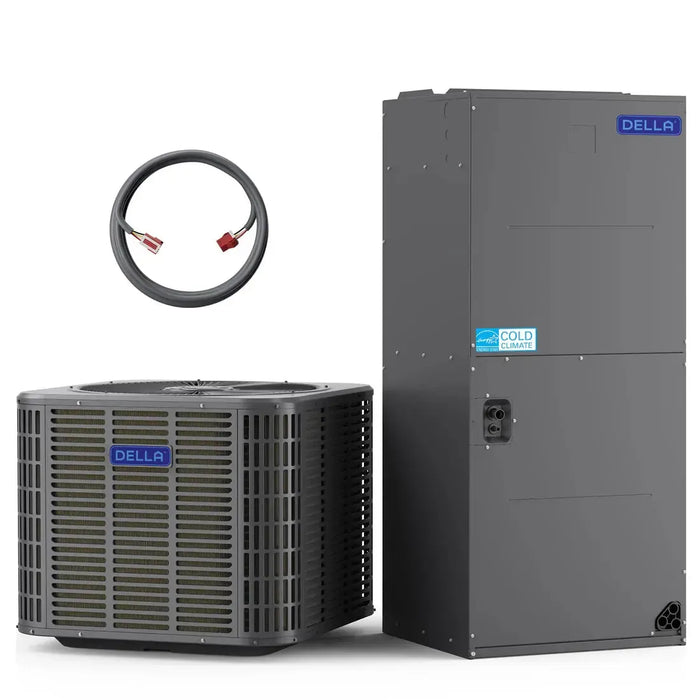 DELLA 3.91 Ton 47,000 BTU 18 SEER2 Central Ducted Two-Stage Inverter Heat Pump Split System - Multi-Position - R-454B - T-48K-I+O  Mini Split Systems Direct