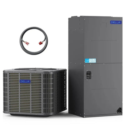 DELLA 3.91 Ton 47,000 BTU 18 SEER2 Central Ducted Two-Stage Inverter Heat Pump Split System - Multi-Position - R-454B - T-48K-I+O  Mini Split Systems Direct