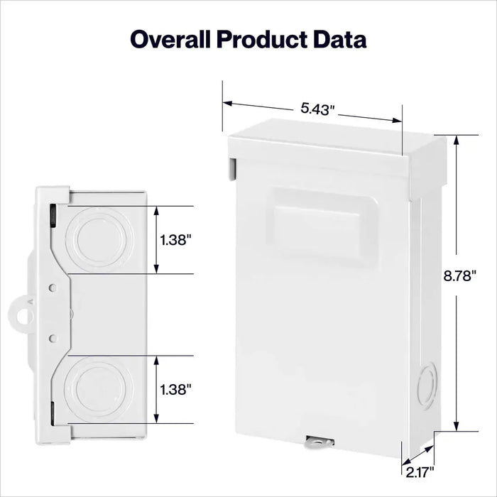 DELLA 30 Amp Pull-Out Fused AC Disconnect Switch – HVAC & Mini Split Rated, Outdoor Enclosure - 048-30AMP-F  Mini Split Systems Direct