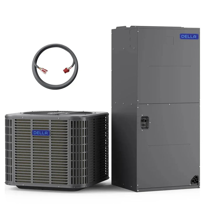 DELLA 4.41 Ton 53,000 BTU 17 SEER2 Central Ducted Two-Stage Inverter Heat Pump Split System - Multi-Position - R-454B - T-60K-I+O  Mini Split Systems Direct