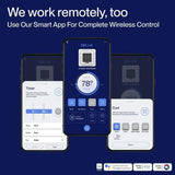 DELLA 42000 BTU Tri-Zone Ceiling Cassette Mini Split AC (9K+9K+24K) - Up to 2300 Sq.Ft.