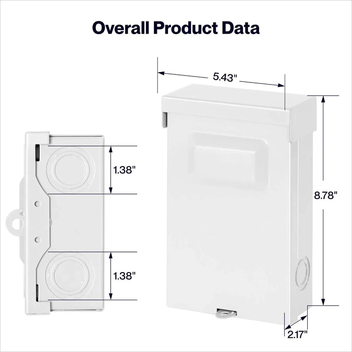 DELLA 60 Amp Pull-Out Fused AC Disconnect Switch – HVAC & Mini Split Rated, Outdoor Enclosure - 048-60AMP-F  Mini Split Systems Direct