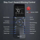 DELLA Vario Series 45000 BTU Five Zone Mini Split AC with R-454B (9K+9K+9k+9K+12k) - Up to 2150 Sq.Ft.